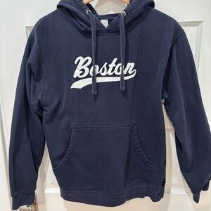 Boston Navy Blue Men's Hoodie